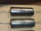 K40Y-9 1uF 1000nF 200V Matched Pair paper in oil PIO Audio capacitors NOS