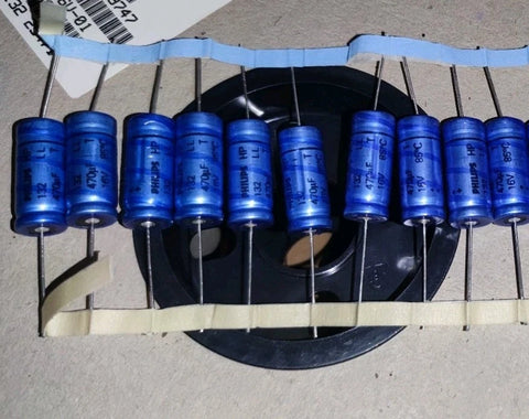 400x Philips 132 HP-LL T 470uF 16V Axial Capacitors NOS Blue Audio Low ESR