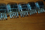 IN-12A,IN-12B  in12 USSR  NIXIE DISPLAY TUBES FOR NIXIE CLOCK LOT OF 6 PCS. used - TubesAndSound
