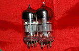 Voskhod 6N23P ECC88  6DJ8  E88CC  6N11  Strong matched pair. Rocket logo - TubesAndSound